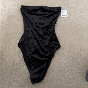 Urban outfitters velvet body suit